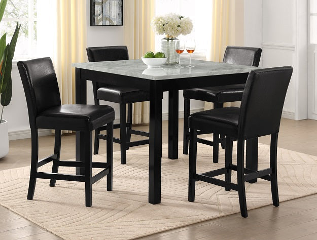 Black counter height dining table online set