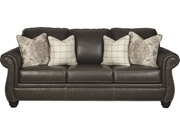 Ashley furniture deals faux leather couch