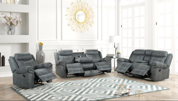 Biancaluna - Funda Para Sillón Reclinable Relax Genius Lounge - Funda Para Sofá De 1 Plaza - Color Gris
