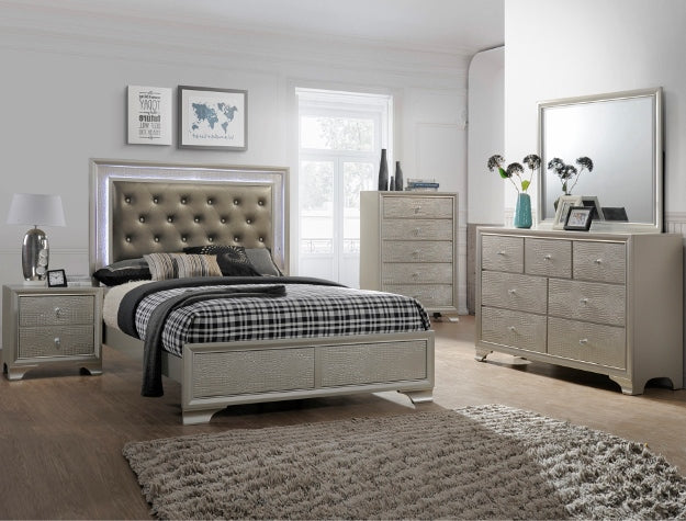 SETB4300 LYSSA 4PCS BEDROOM SET – Serra Furniture