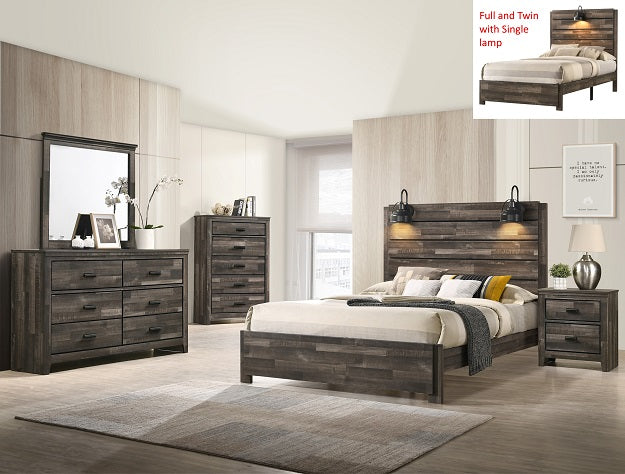 SETB6800 CARTER 4PCS SIZE BEDROOM SET – Serra Furniture
