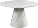 BELLINI MARBLE ROUND DINING SET TABLE & 4 CHAIRS