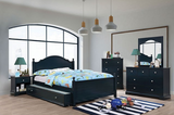 DIANE TWIN / FULL SIZE BED WITH TRUNDLE - BLUE