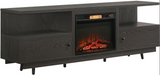 HYLER 78 INCH TV STAND WITH ELECTRIC FIREPLACE