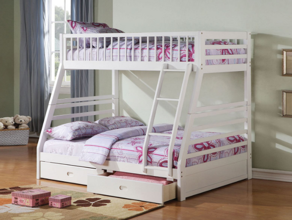JASON WHITE - TWIN OVER FULL BUNK BED