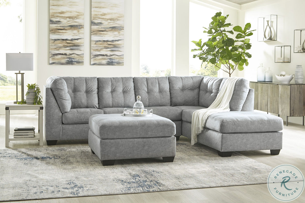 ASHLEY - FALKIRK STEEL RAF CORNER CHAISE SECTIONAL – Serra Furniture