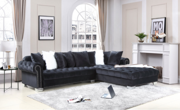 Oversized black hot sale sectional