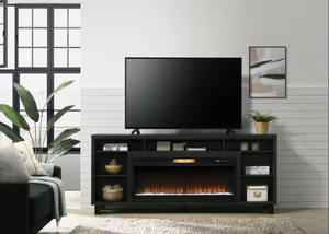 LOYD 75 INCH TV STAND WITH ELECTRIC FIREPLACE