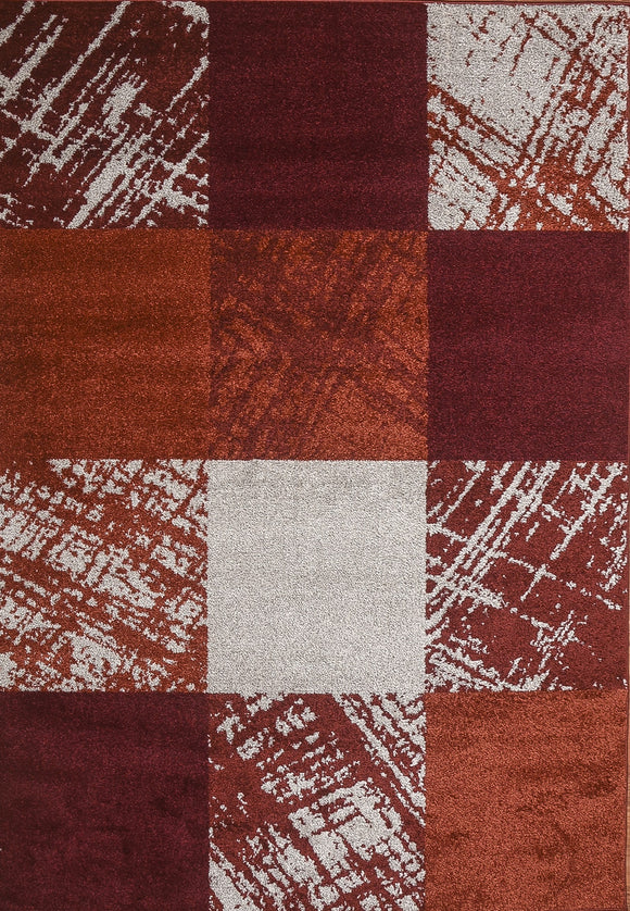 MNC-600-BEI-RED AREA RUG