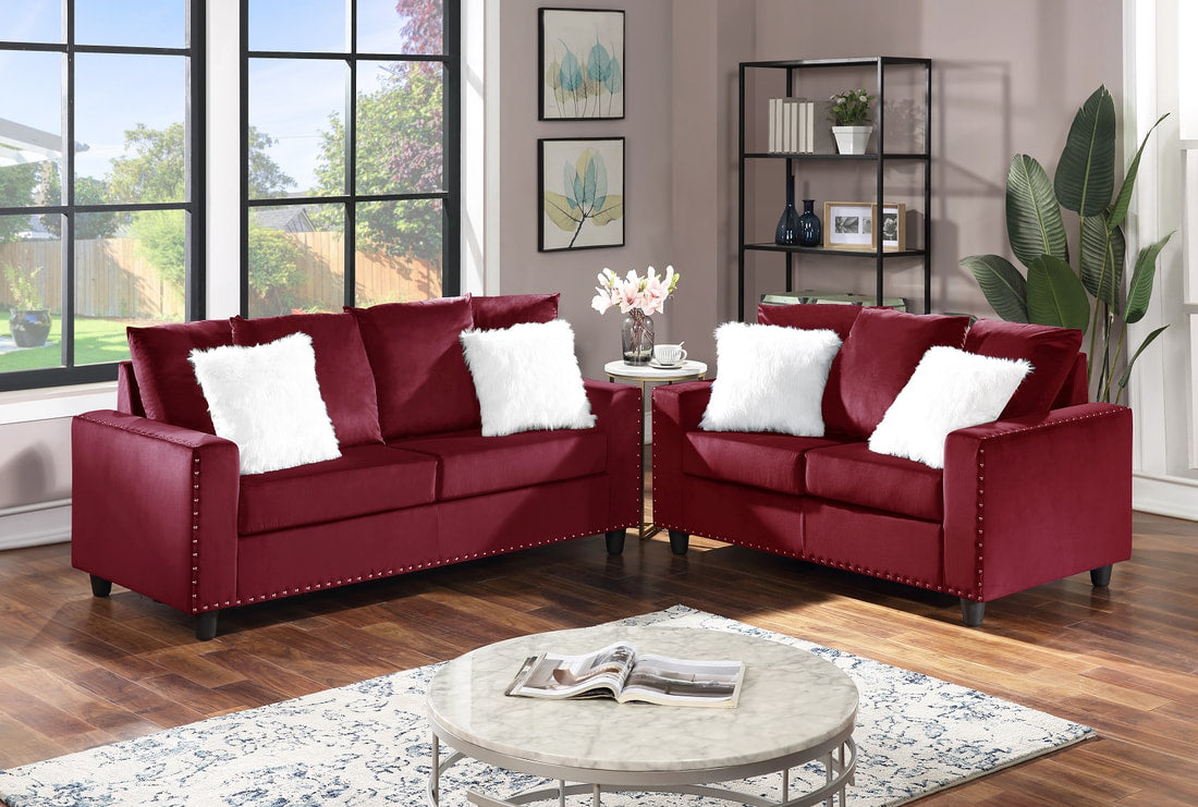 アントステラ　シェルフ CINDERELLA SOFA & LOVESEAT - RED – Serra Furniture