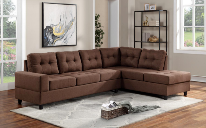 Brown and black sectional deals