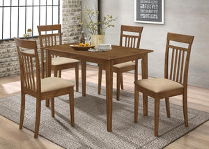 G100033 JUEGO DE COMEDOR METAL RECTANGULAR 5PCS - BRONCE OSCURO