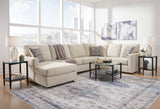 ASHLEY - EDENFIELD LINEN 3-PIECE LAF CHAISE SECTIONAL