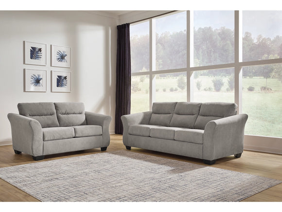 ASHLEY - MIRAVEL SOFA & LOVESEAT  - SLATE