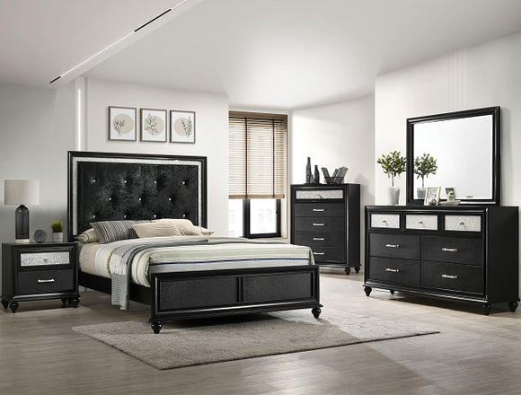 Lila 4 PC Bedroom Group King / Black Lila 4 PC Bedroom Group King / Black