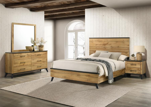 KAYWOOD 4-PIECE BEDROOM SET NATURAL PINE