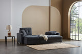 MOCCA SECTIONAL LIVING ROOM SET - DUPONT ANTHRACITE