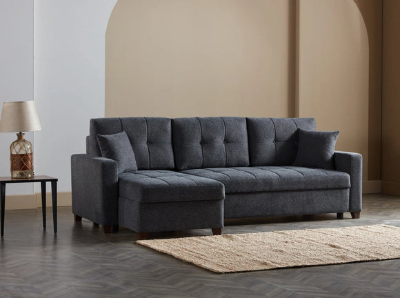 MOCCA SECTIONAL LIVING ROOM SET - DUPONT ANTHRACITE
