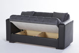 JUEGO DE SALA LUPINO SOFÁ Y LOVESEAT TERCIOPELO - NEGRO