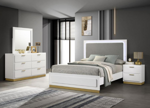 CARAWAY 4-PIECE BEDROOM SET WHITE