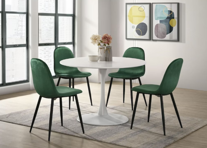 ISADORA ROUND TABLE CHAIRS DINING SET – Serra Furniture