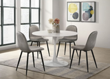 ISADORA ROUND TABLE & 4 CHAIRS DINING SET