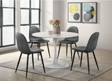 ISADORA ROUND TABLE & 4 CHAIRS DINING SET