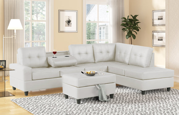 10HEIGHTS - REVERSIBLE SECTIONAL + STORAGE OTTOMAN SET