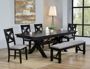 2335-2336 HAVANA EXTENDABLE DINING SET WITH BENCH