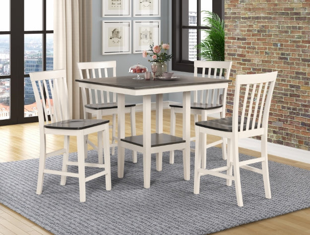 2682SET-WH/GY BRODY 5-PK COUNTER HEIGHT DINING SET – Serra