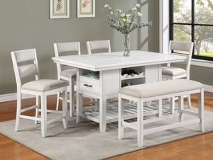2717T-6P WENDY COUNTER HEIGHT DINING SET WITH BENCH