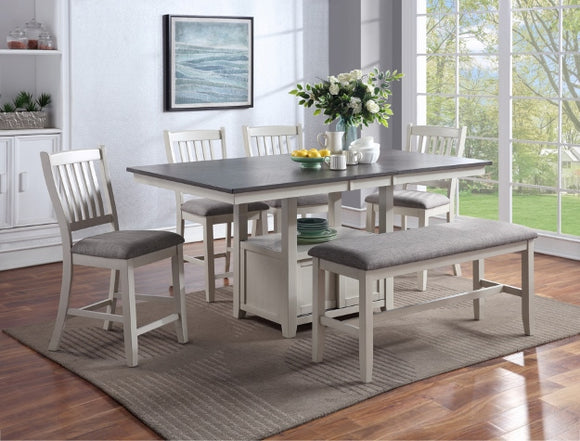 2773CG-6P BUFORD COUNTER HEIGHT DINING SET WITH BENCH