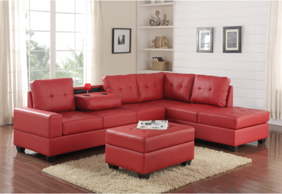 2 HEIGHTS - REVERSIBLE SECTIONAL + STORAGE OTTOMAN SET