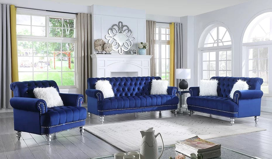 S6116 - ROYAL 2PCS SOFA & LOVESEAT - BLACK – Serra Furniture