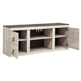 ASHLEY - WILLOWTON LARGE TV STAND WITH FIREPLACE OPTION