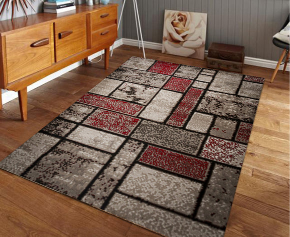 7513-RED AREA RUG