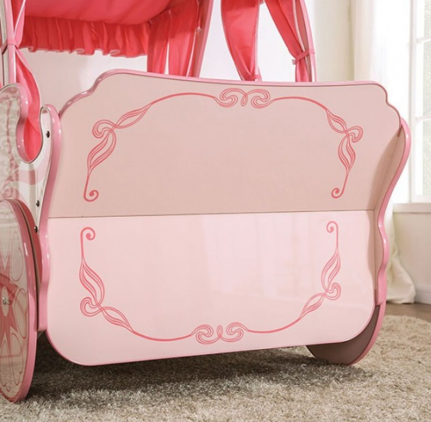 ARIANNA TWIN SIZE BED - PINK – Serra Furniture