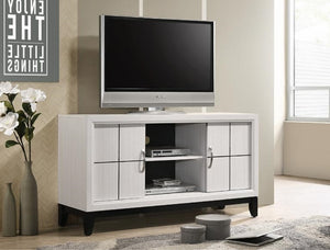 B4610-8 AKERSON TV STAND IN CHALK