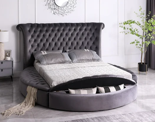 Velvet online circle bed