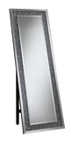 G961427 CARISI STANDING MIRROR WITH LED LIGHTING - SILVER