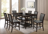 CONDOR - WHITE COUNTER HEIGHT DINING TABLE & 6 CHAIRS