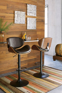 D120-530 - TALL BROWN SWIVEL BARSTOOL