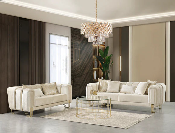 Ivory sofa set deals
