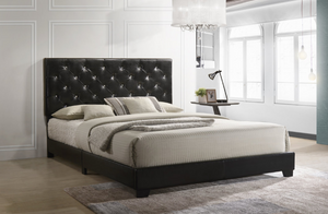 HH2020 BLACK PU QUEEN / FULL / TWIN SIZE BED