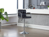 HHC2494 BLACK ADJUSTABLE BARSTOOL WITH ARMS