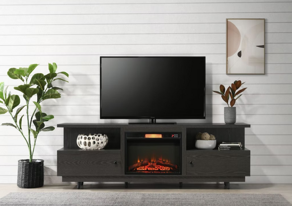 78 inch tv online stand with fireplace