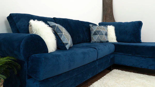JAMBA NAVY SECTIONAL LIVING ROOM SET - BLUE – Serra Furniture