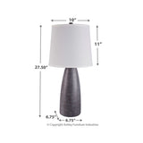 POLY TABLE LAMP SHAVONTAE GRAY