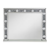 G969524 WILMER TABLE MIRROR WITH LIGHTING SILVER