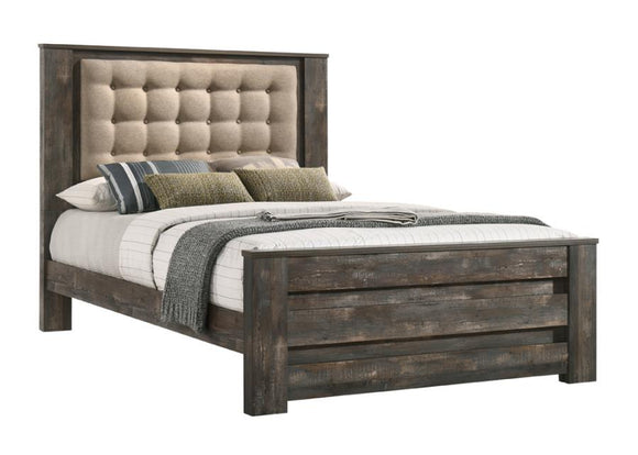 G223483 RIDGEDALE KING/QUEEN SIZE TUFTED HEADBOARD BED